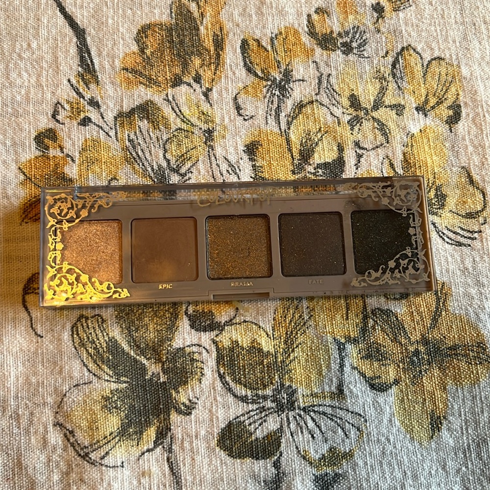 Colourpop Ballad Palette from Love Struck Collection - swatched